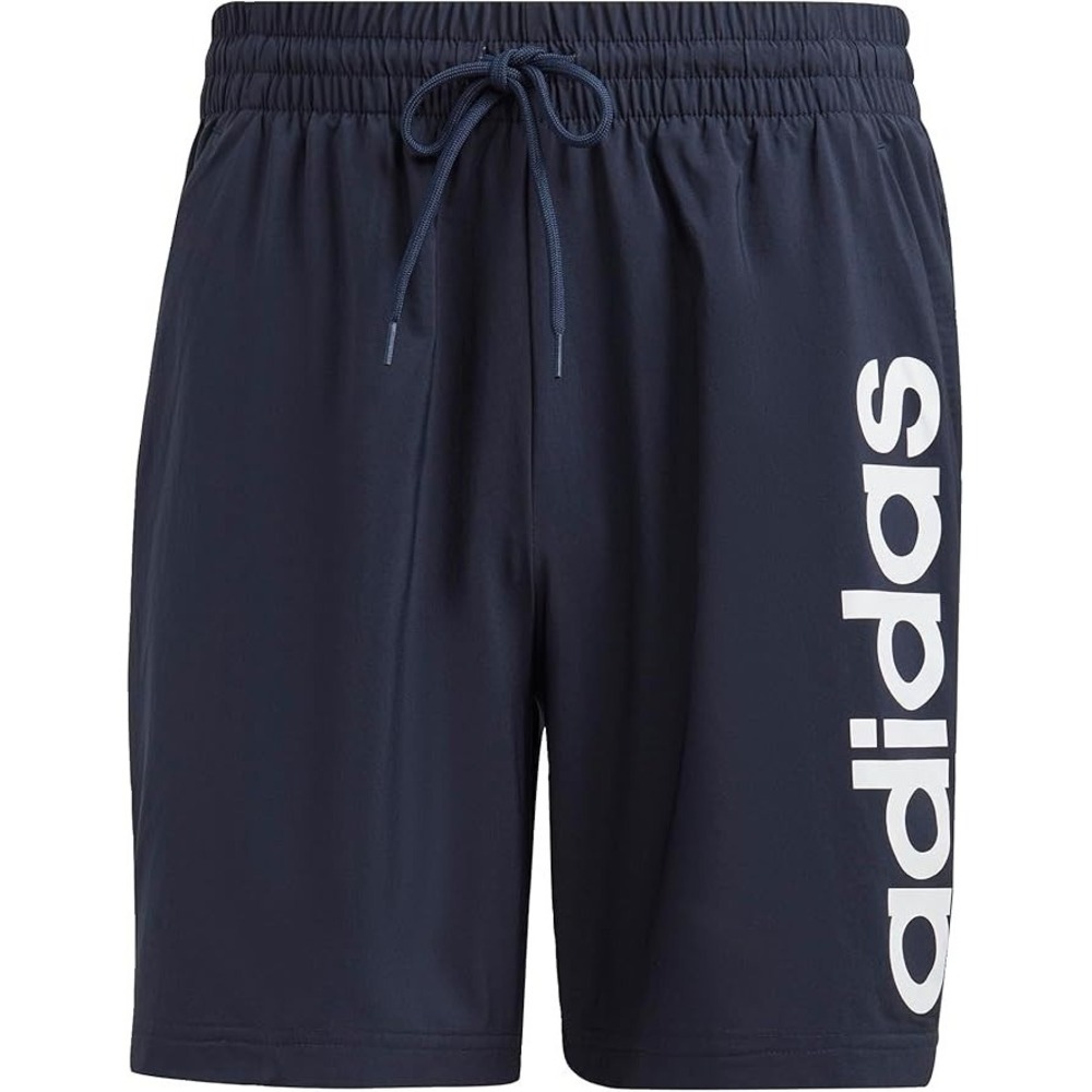 New adidas Men's Aeroready Essentials Linear Logo Shorts Legend ink/white Small